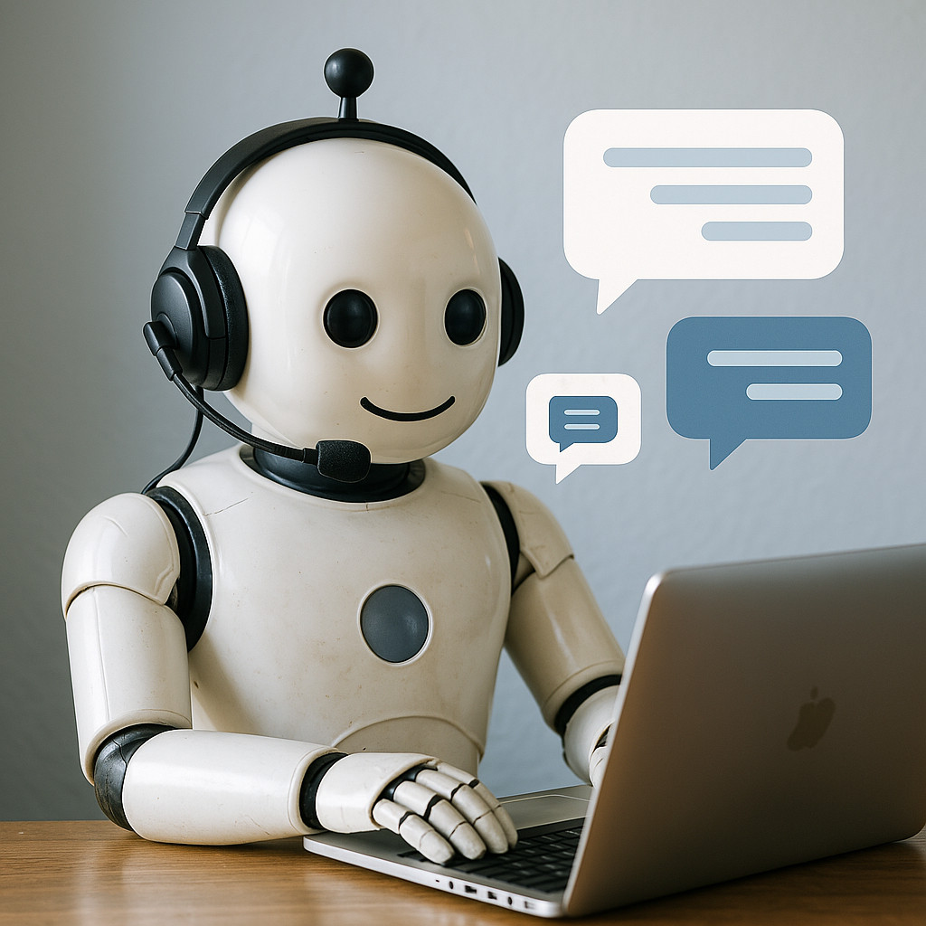 Ejemplo de conversación con el bot de IA